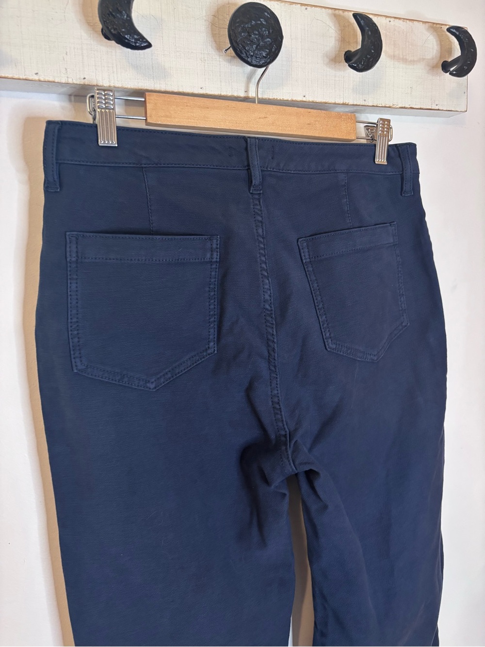 Quince Navy French Terry Wide-Leg Pants - Picture 7 of 11